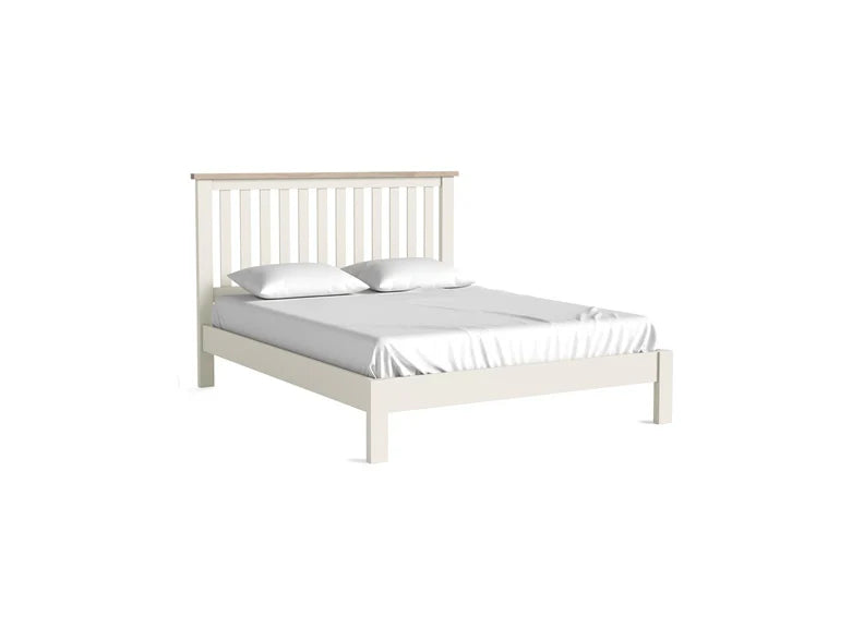 Modern Country Bed Frame - Coconut White - Multiple Sizes