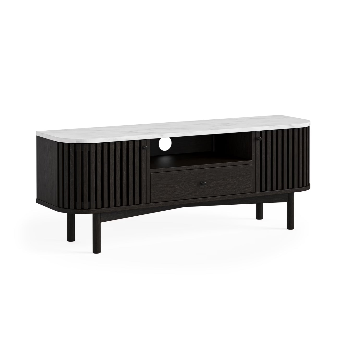 Soho TV Unit - Black w/ Marble Top - Multiple Sizes