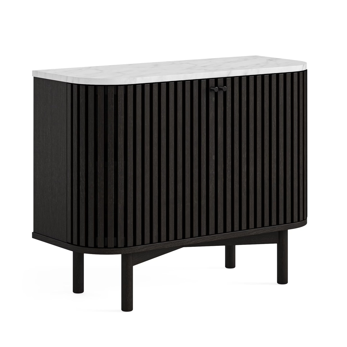 Soho Sideboard - Black w/ Marble Top - Multiple Sizes