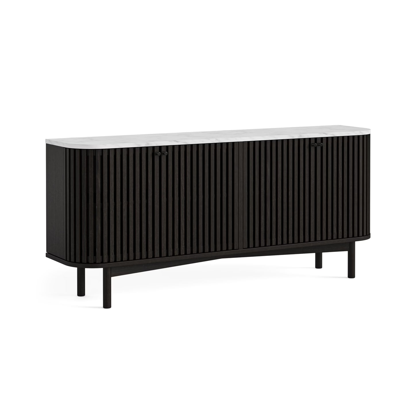 Soho Sideboard - Black w/ Marble Top - Multiple Sizes