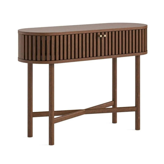 Soho Oval Console Table - Brown