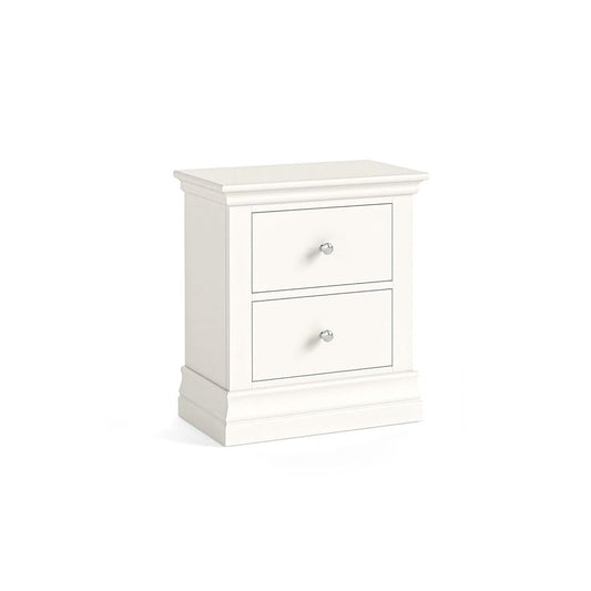 Burgundy 2 Drawer Bedside Locker - Coconut Milk