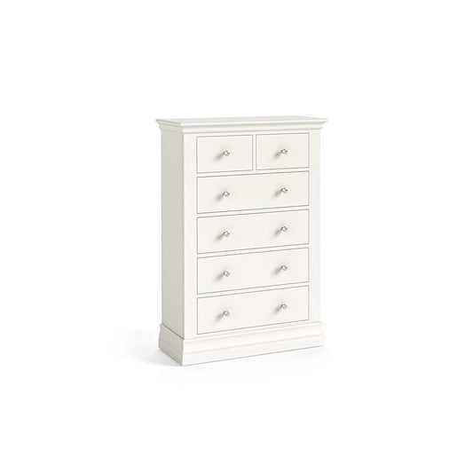 Burgundy 2 Over 4 Chest of Drawers - Coconut Milk