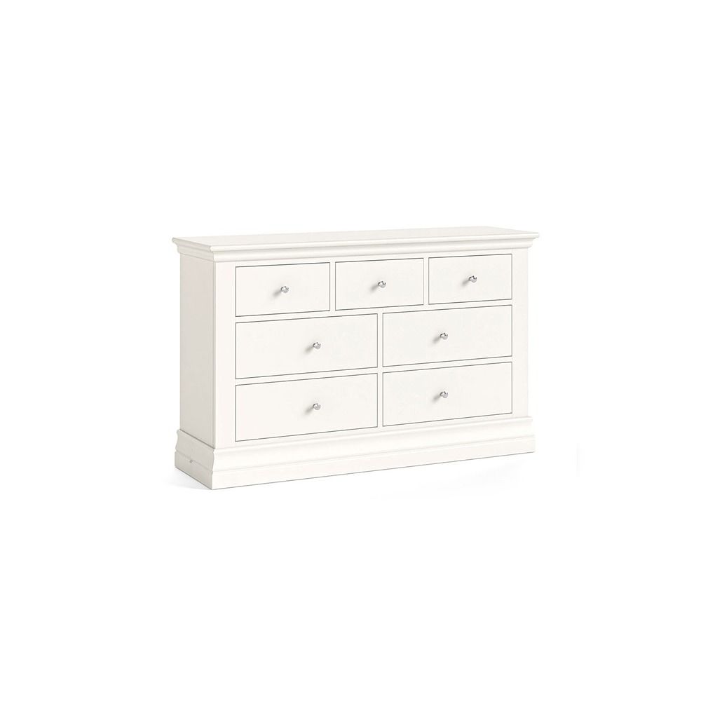 Burgundy 3 Over 4 Chest of Drawers - Coconut Milk
