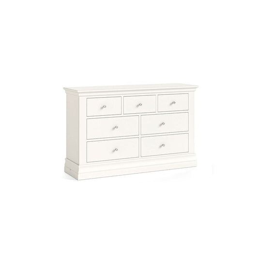 Burgundy 3 Over 4 Chest of Drawers - Coconut Milk