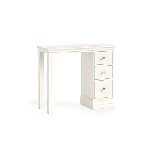 Burgundy Single Pedestal Dressing Table - Coconut Milk