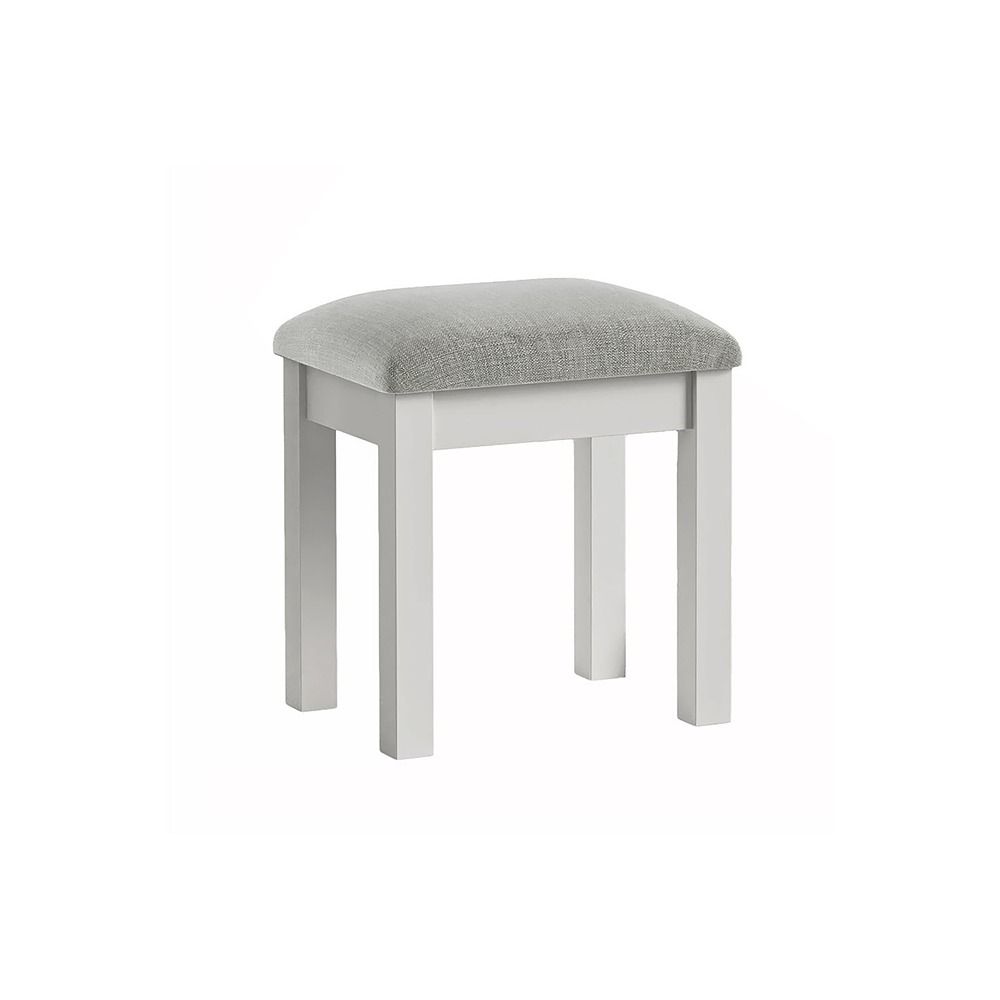 Burgundy Dressing Table Stool - Grey