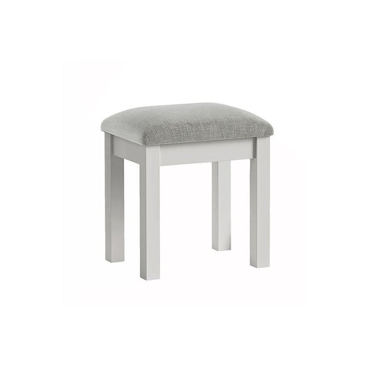 Burgundy Dressing Table Stool - Grey