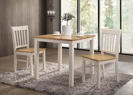 Galina 2' Dining Set - Cream & Oak