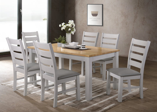 Hampshire 5' Dining Set - Grey & Oak