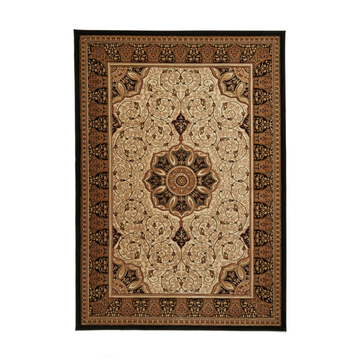 Heritage Rug - Black/Cream