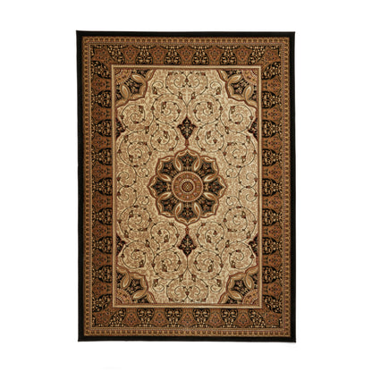 Heritage Rug - Black/Cream