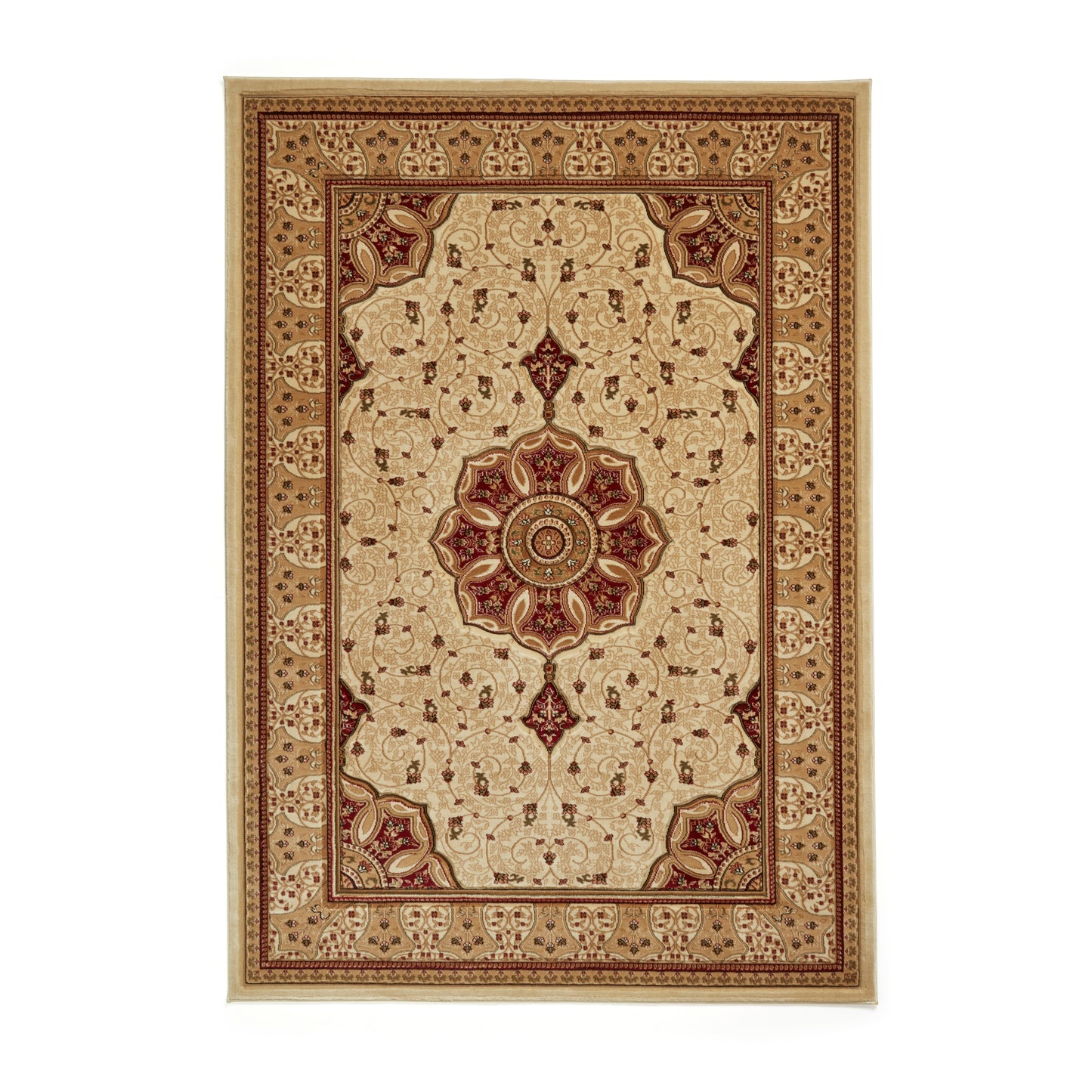 Heritage Rug - Cream/Red
