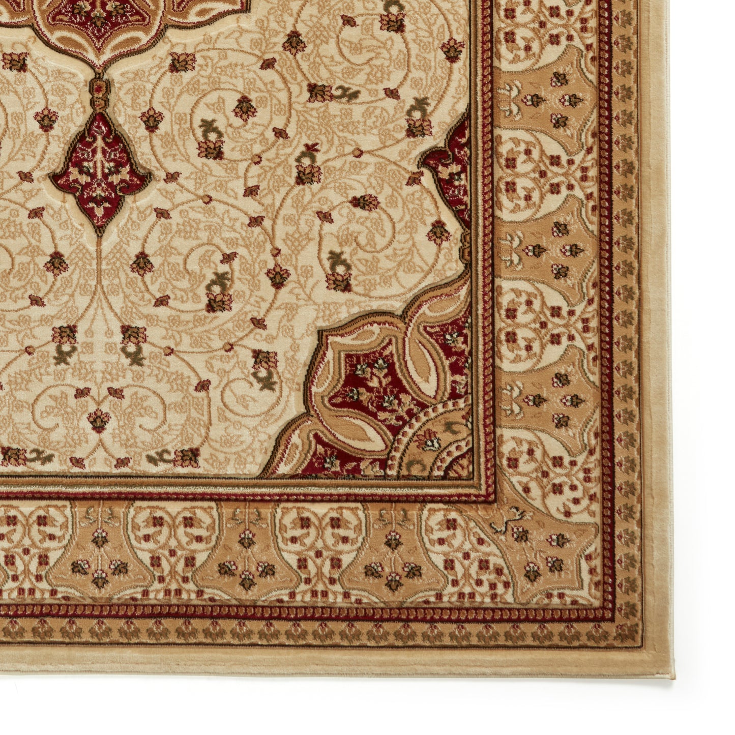 Heritage Rug - Cream/Red