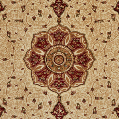 Heritage Rug - Cream/Red