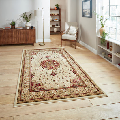 Heritage Rug - Cream/Red