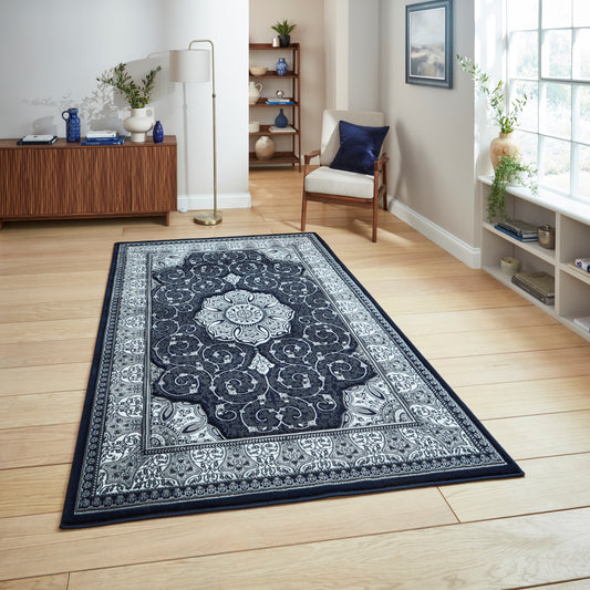 Heritage Rug - Dark Blue