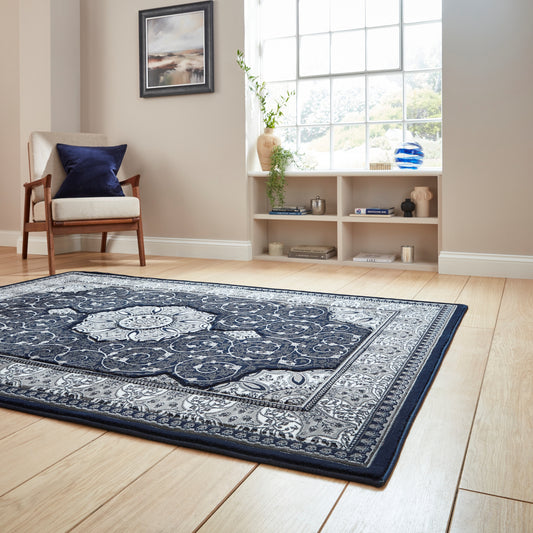 Heritage Rug - Dark Blue