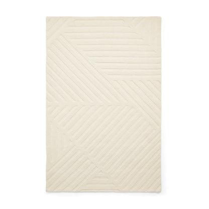 Hudson Bay Rug - Linear Pattern Cream
