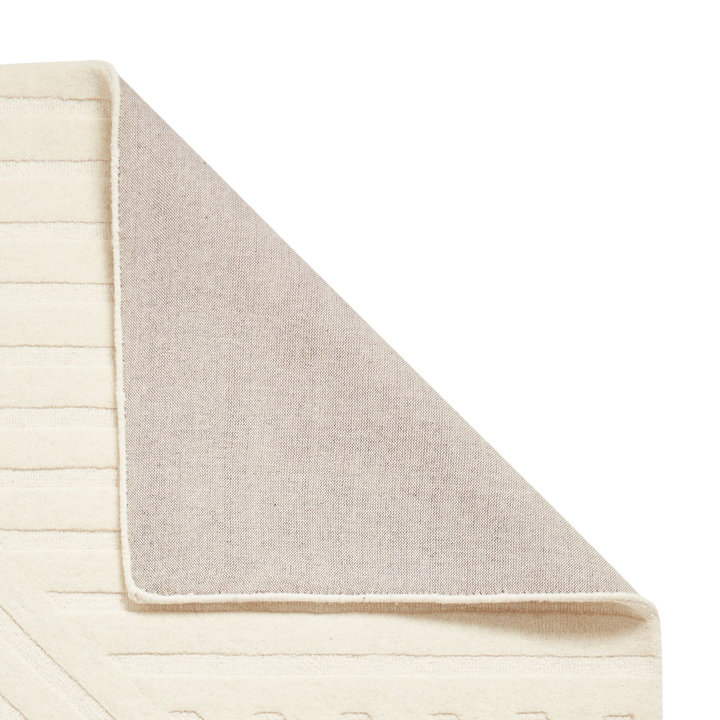 Hudson Bay Rug - Linear Pattern Cream