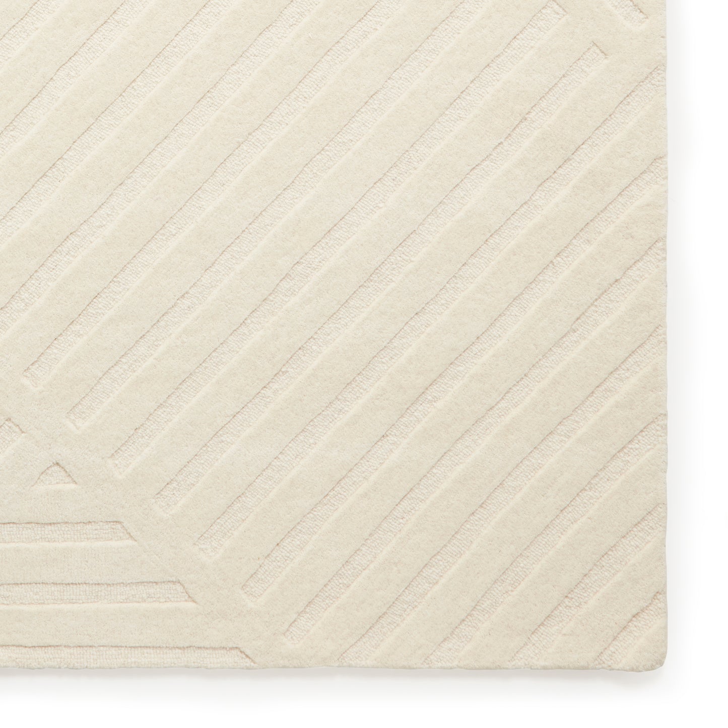 Hudson Bay Rug - Linear Pattern Cream
