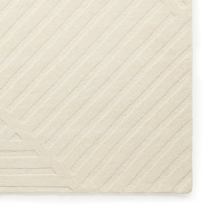 Hudson Bay Rug - Linear Pattern Cream