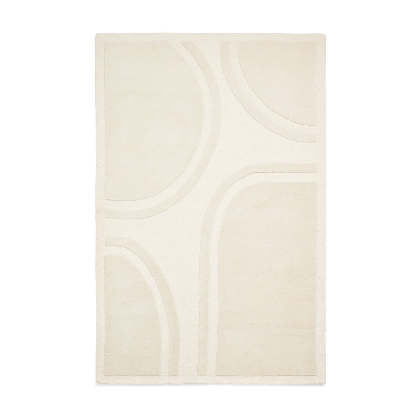Hudson Bay Rug - Circular Pattern Cream