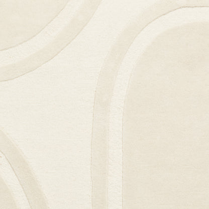 Hudson Bay Rug - Circular Pattern Cream