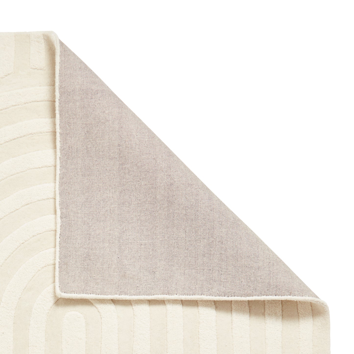 Hudson Bay Rug - Arched Stripe Pattern Cream