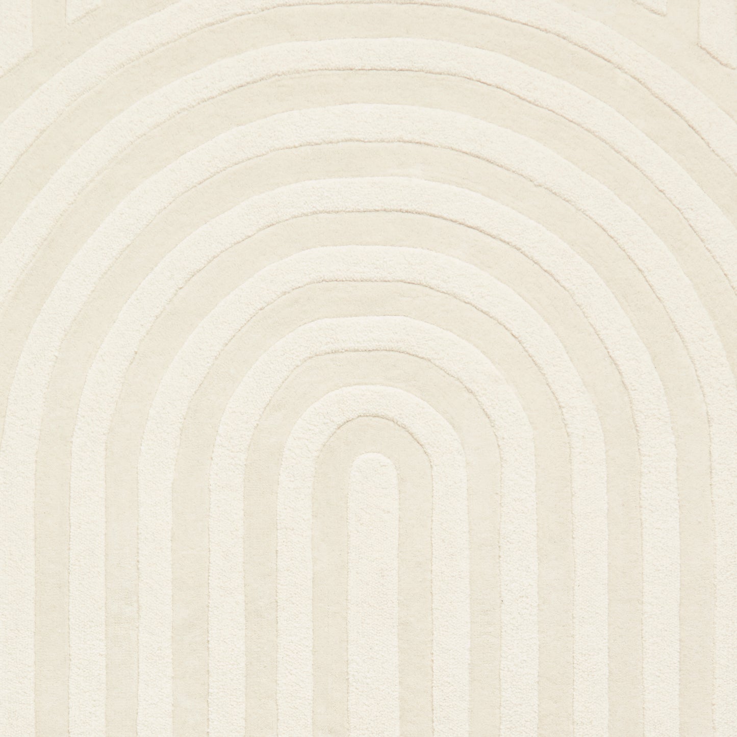 Hudson Bay Rug - Arched Stripe Pattern Cream
