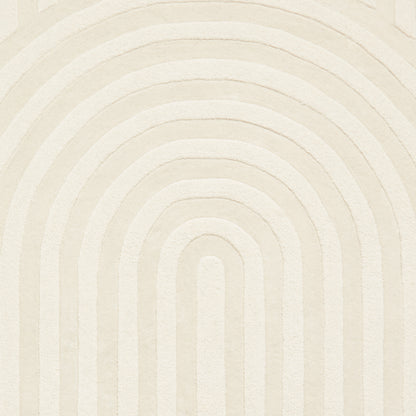 Hudson Bay Rug - Arched Stripe Pattern Cream