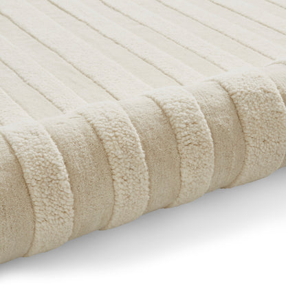 Hudson Bay Rug - Arched Stripe Pattern Cream