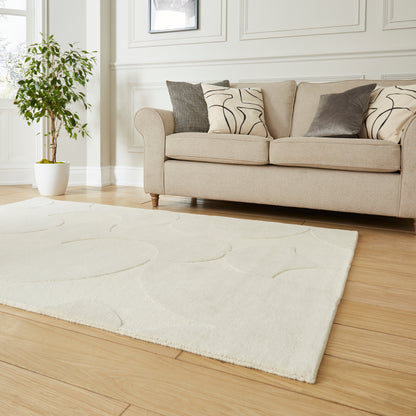 Hudson Bay Rug - Sculpted Arc Pattern Cream