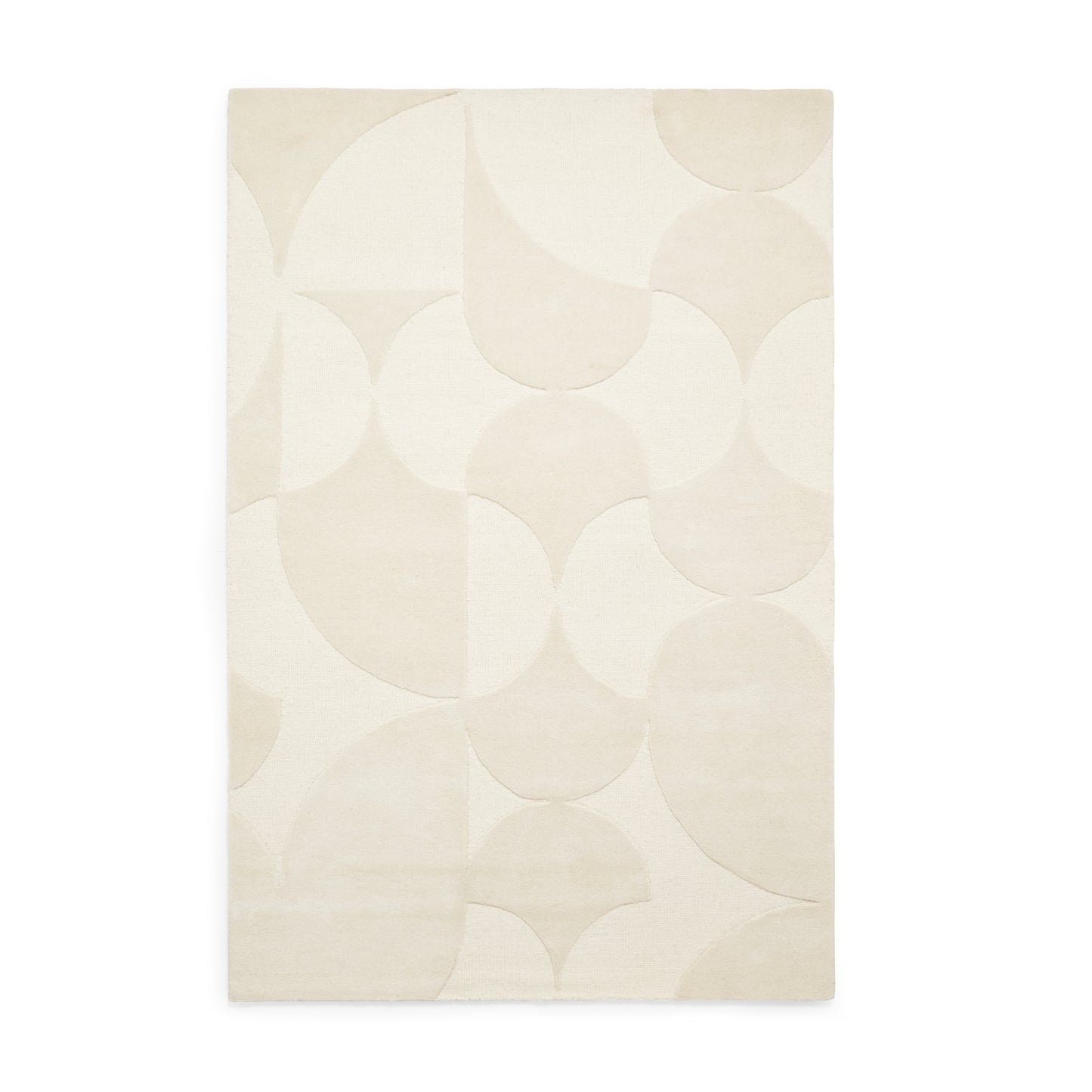 Hudson Bay Rug - Sculpted Arc Pattern Cream