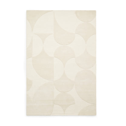 Hudson Bay Rug - Sculpted Arc Pattern Cream