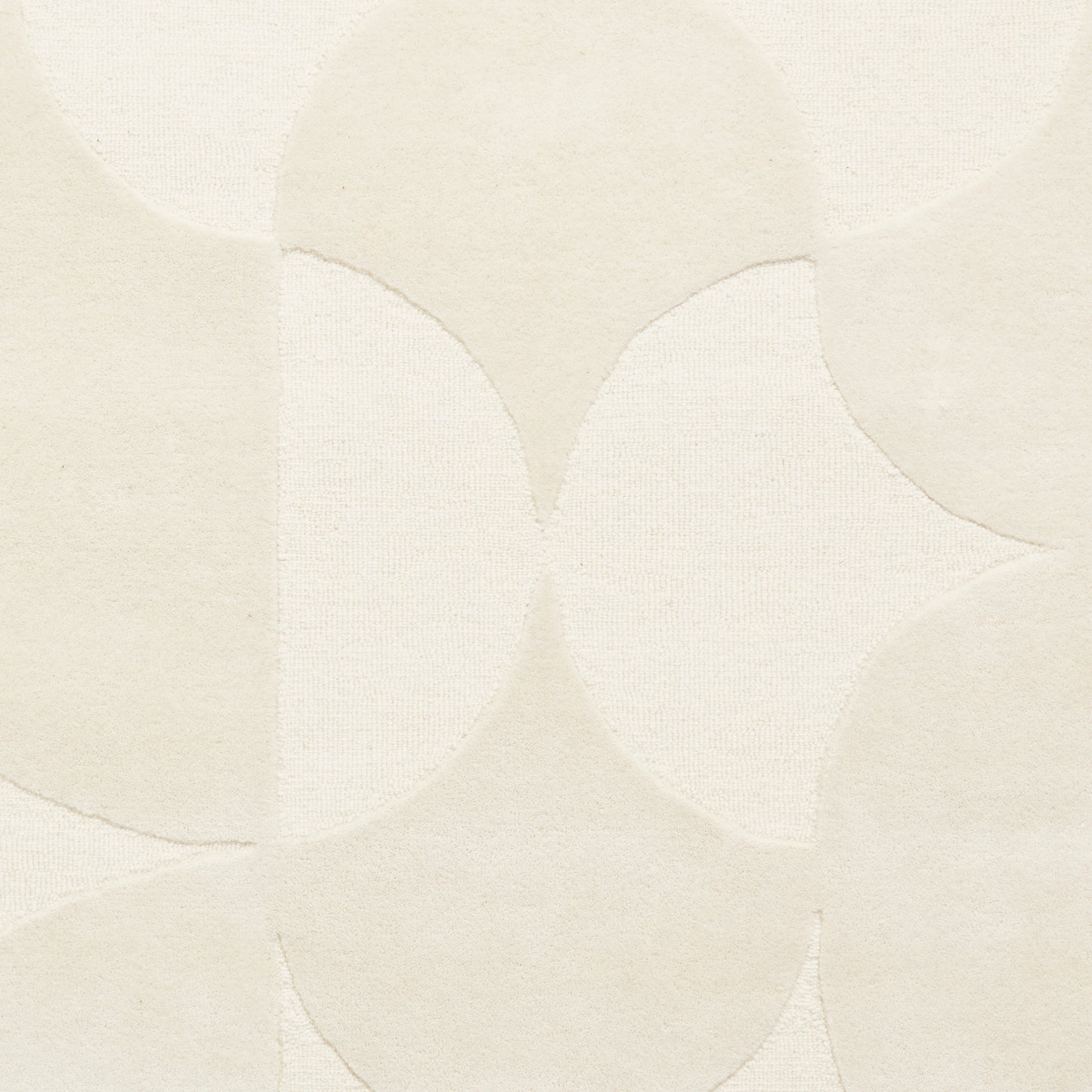 Hudson Bay Rug - Sculpted Arc Pattern Cream