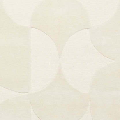 Hudson Bay Rug - Sculpted Arc Pattern Cream