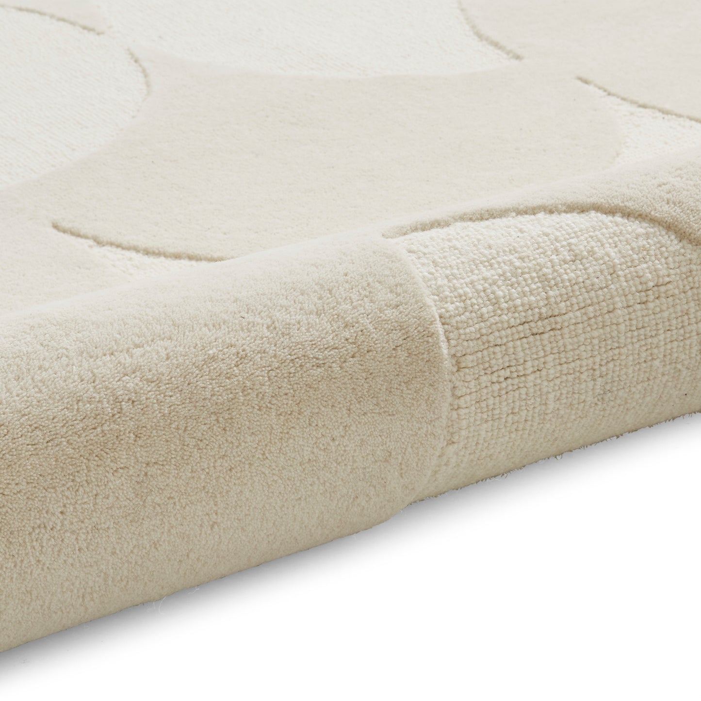 Hudson Bay Rug - Sculpted Arc Pattern Cream