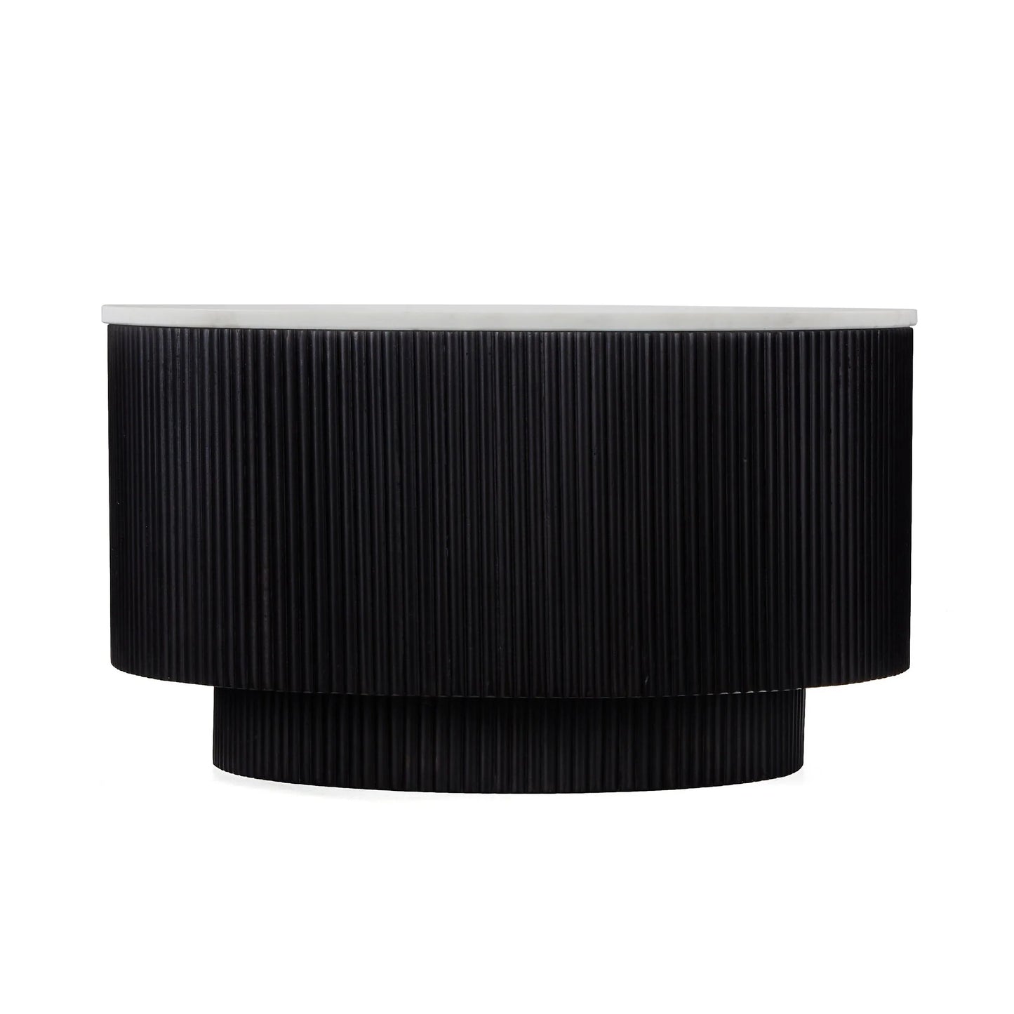 Lucas Coffee Table - Black w/ Marble Top