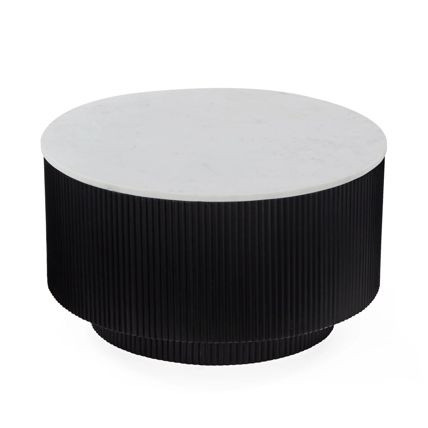 Lucas Coffee Table - Black w/ Marble Top