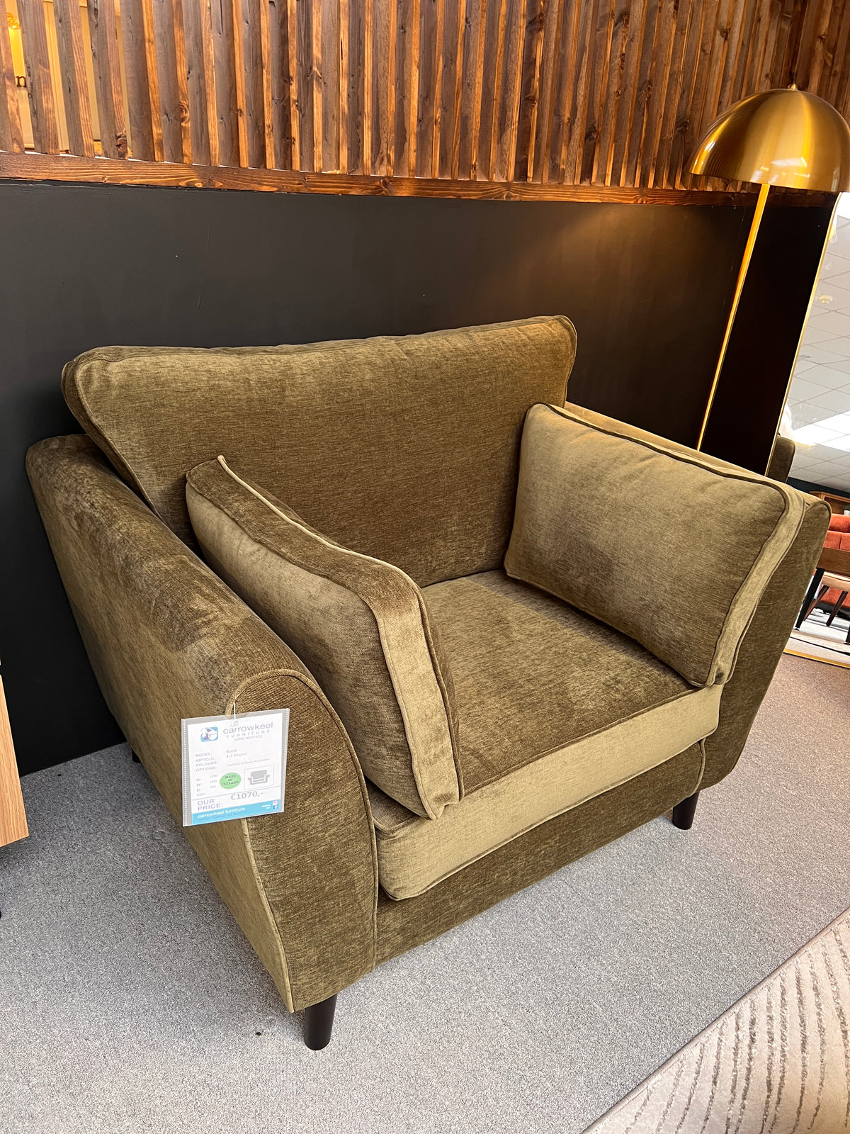 Scott 1.5 Seater - Olive Green - Irish Made