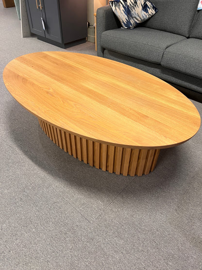 Bespoke Solid Oak Oval Coffee Table
