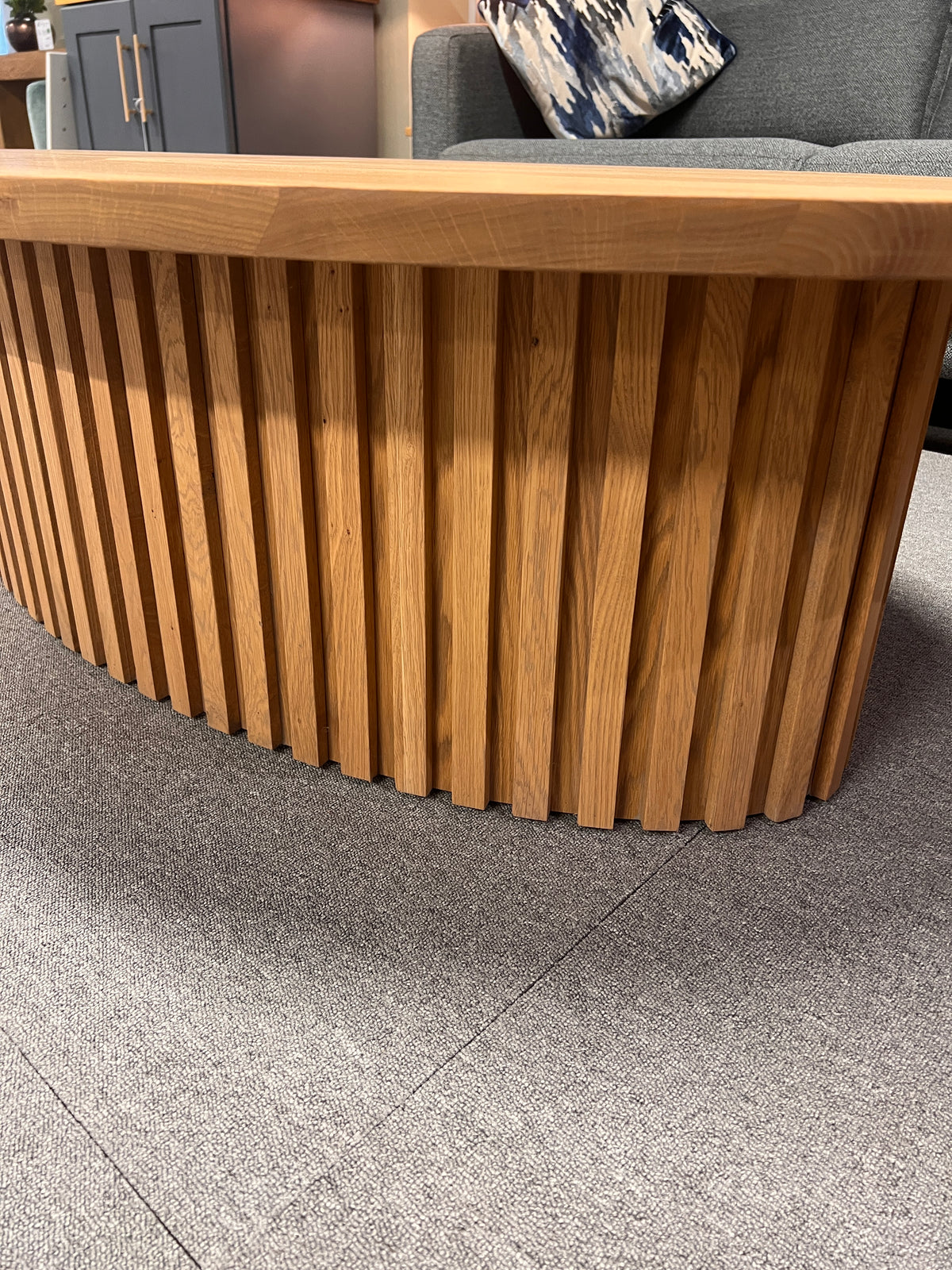 Bespoke Solid Oak Oval Coffee Table