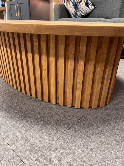 Bespoke Solid Oak Oval Coffee Table