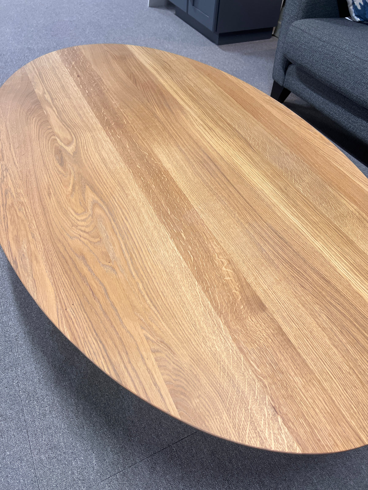 Bespoke Solid Oak Oval Coffee Table