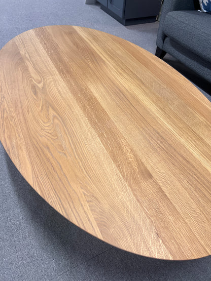 Bespoke Solid Oak Oval Coffee Table