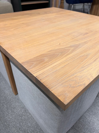 Bespoke Square Coffee Table/Footstool with Stools