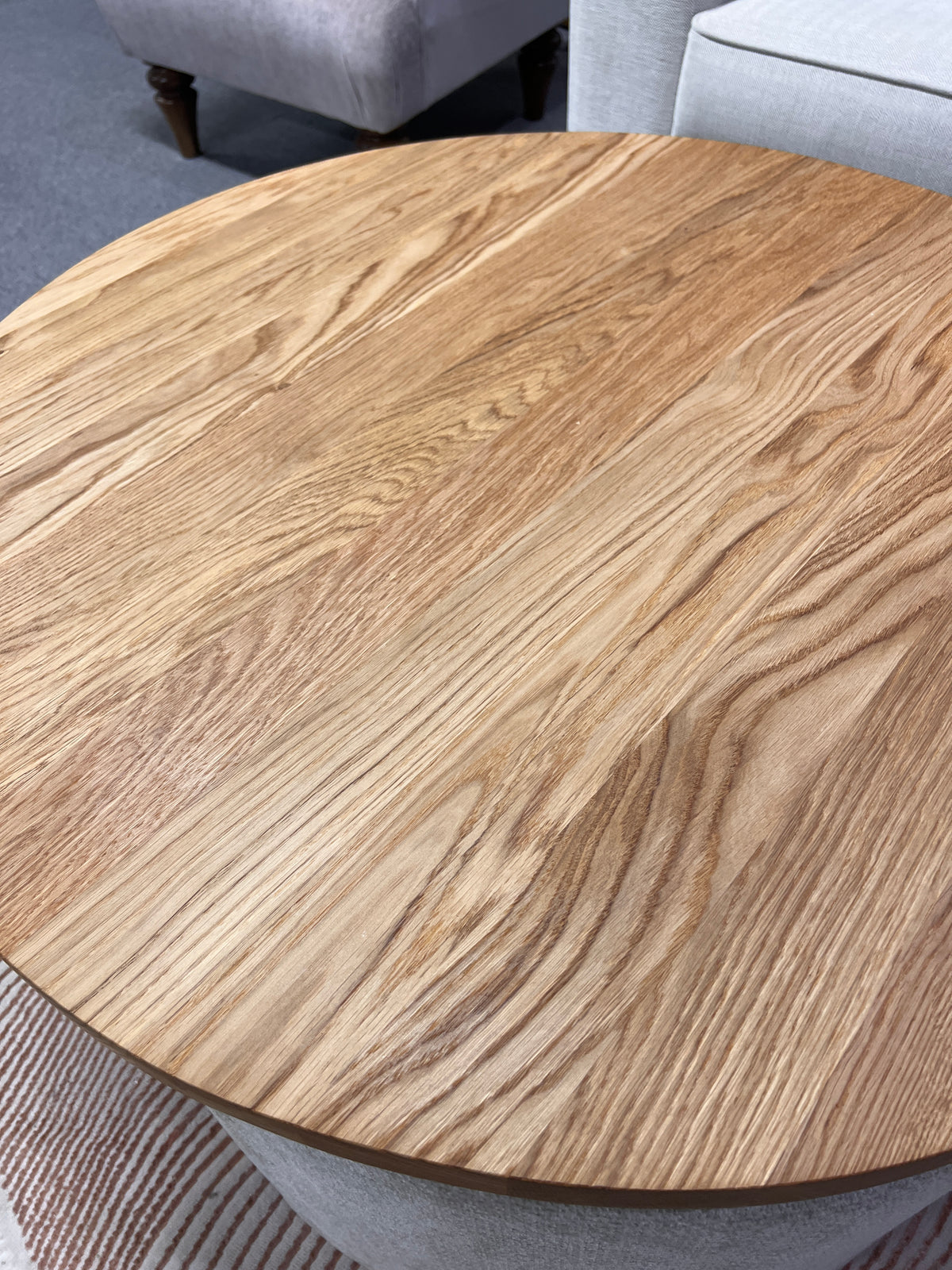 Bespoke Snug Circle Coffee Table with Stools