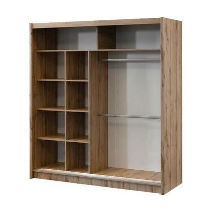 London Sliding Wardrobe - Wotan Oak - Multiple Sizes