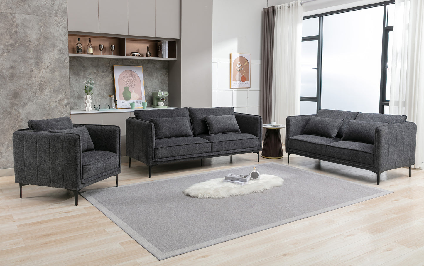 Landon 1 Seater - Dark Grey